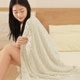 thumbnail image 2 of Hvmvliv Summer Blanket 100x70cm Cold Blankets for Sleeping Large-Size Flannel Ice Blanket Gift for Hot Sleepers 2-Sided Cooling Blanket Breathable Comforter for Home White, 2 of 6