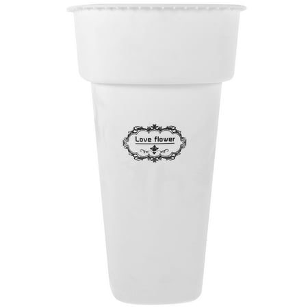 

1pc Flowers Bouquet Bucket Plastic Flower Bucket Flower Bouquet Arrangement