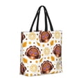 thumbnail image 2 of Naloa Fall Turkey Tote Bag for Women, Foldable Tote Bag With Zipper, Large Shoulder Bag, Top Handle Handbag for Travel, Work, Shopping, 2 of 9