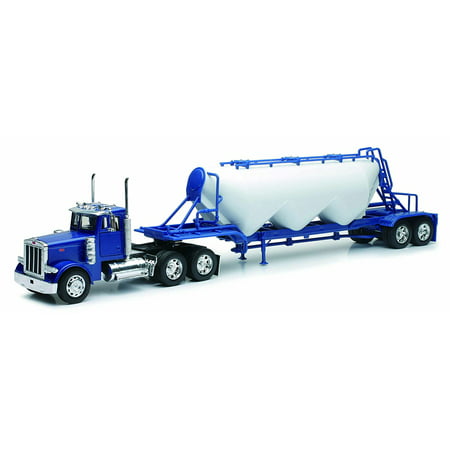 1:32 Scale Peterbilt 379 Pneumatic Trailer, Realistic detailing such as moving wheels and operating doors! By New
