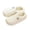 White, variant on White Unisex Fleece Winter Slippers Warm Cozy Closed Toe Slip On House Shoes For Men Women Outdoor Indoor