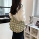 thumbnail image 1 of Bolso Tote De Flores De Burbujas De Moda Bolso Cilíndrico De Nube Matcha Verde, 1 of 5