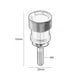 thumbnail image 2 of Pernos de Extracción de aluminio perfecl para asiento trasero R Nine T Pure Racer Scrambler 2014-2017, 2 of 8