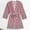 Pink, variant on Gift TIMIFIS Pinks Silk Robes for Women Plus Size Bride Bridesmaid Party Satin Bathrobe V Neck Sleepwear Loungewear Dressing Gowns with 3/4 Sleeve - Spring/Summer