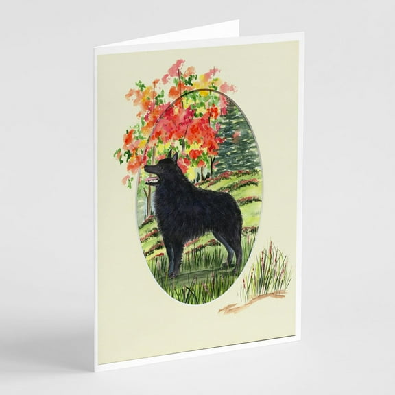 Schipperke Greeting Cards and Envelopes Pack of 8