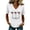 White, variant on Womens Shirts Summer 250Th Anniversary Usa for Women 1776 2026 Patriotic American Flag V Neck T July 4Th Graphic Tee 250 Anniversary Usa Shirt Women Gray 3XL