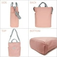 thumbnail image 2 of Wrapables Canvas Tote Bag for Women, Casual Cross Body Shoulder Handbag, Pink, 2 of 5