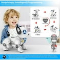 thumbnail image 3 of RC Robot Dog Toy, Programmable Smart Interactive Robot Dog Pet, RC Stunt Robot Dog Toy, Dog Imitation Animal Music Dance Handstand Push-Up Follow Function, For Kids Boys & Girls (1PCS), 3 of 6