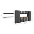 thumbnail image 6 of NewAge Products Bold Series Gray 11 Piece Cabinet Set, Heavy Duty 24-Gauge Steel Garage Storage System, Wall Mounted Shelf Included, 6 of 8