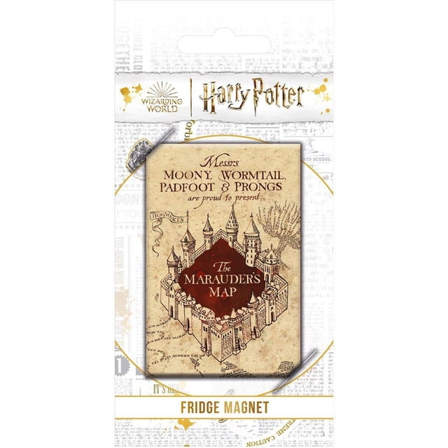 Harry Potter Aimant de Frigo Carte des Maraudeurs