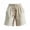 White-A, variant on Tqyyweavej 12" Long Bermuda Shorts for Women Drawstring Solid Color Workout Shorts Elastic Waist Straight Leg Shorts with Pockets