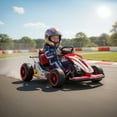 thumbnail image 6 of Mukidy 24V Go Kart Ride on Toys Electric Go Kart for Boys Girls Age 6-12 Years Old, White, 6 of 11