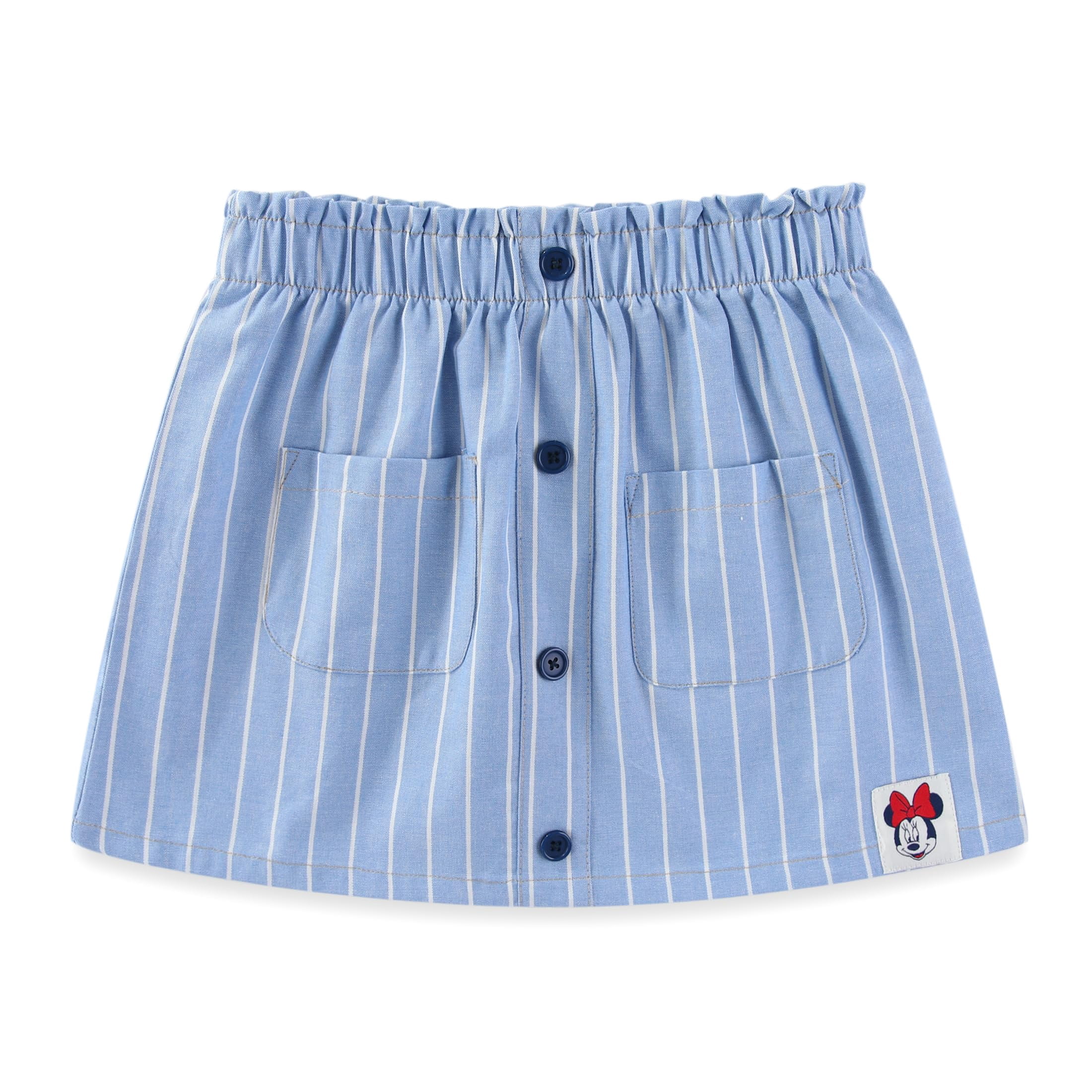 Disney Minnie Mouse Short Sleeve T-Shirt and Chambray Skirt Set (Girls), 2 Piece Set, Sizes 2T-7