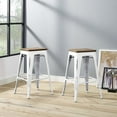 thumbnail image 4 of Modway Promenade Counter Stool Set of 2 in White, 4 of 4