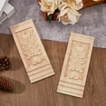 thumbnail image 4 of 2pcs Rectangle Wood Carved Applique 18x7.2cm/7.09x2.83inch Frame Onlay Flower Wood Carved Decal Unpainted Furniture Decoration for Home Door Cabinet DIY, 4 of 9