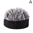 thumbnail image 1 of Bonnet Hip Hop avec Faux Cheveux Épineux pour Hommes Femmes Perruque Courte Rétro, 1 of 7