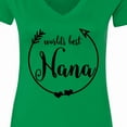 thumbnail image 4 of Inktastic World's Best Nana Women's V-Neck T-Shirt, 4 of 5