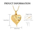 thumbnail image 2 of Cremation Jewelry Angel Wing Heart Urn Necklaces for Ashes Memorial Keepsake Pendant for Women Men, 2 of 6