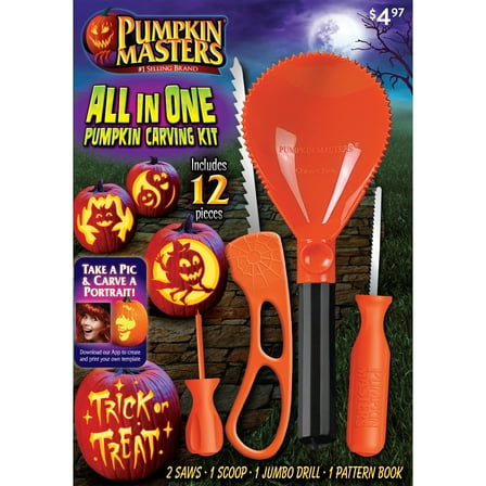 Halloween Pumpkin Carving Kit, All in One, 1 Kit, by Pumpkin Masters