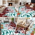 thumbnail image 5 of 5'x7' Area Rugs for Living Room Bedroom, Christmas Washable Rug Carpet Runner Indoor Outdoor, Snowman Pine Trees Snowflakes Buffalo Plaid Non Slip Floor Mats Area Rug for Kitchen, Nursery, 5 of 8