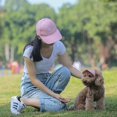thumbnail image 6 of Adjustable Cat Dog Travel Visor Hat Ear Holes Pet Baseball Hat Sun Cap PINK XL, 6 of 8