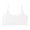 White, variant on Seamless Training Bras for Girls 7-12 Soft First Bra, Adjustable Girls Cami Bra Longline Crop-Double-Layer Lined White 7-8 Years