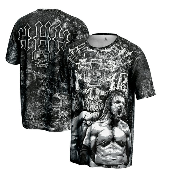 Men's ProSphere Black Triple H Hall of Fame T-Shirt