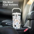 thumbnail image 6 of 30 oz Flip Straw Tumbler with Top Handle Insulated Resuable Vacuum Tumbler with Flip Straw and Handle for Home Office Car Dishwasher Safe Cat, 6 of 6