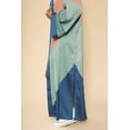 thumbnail image 3 of Miss Sparkling Women's Long Satin Kimono Robe Color Block Open Front Cardigan Bohemian Lightweight Duster Coat S-XL, 3 of 5