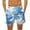 White, variant on DIOAZUD Mens Swim Trunks Hawaiian Holiday Drawstring Swimming Trunks Tie Dye Print Elastic Waist Shorts Summer Beach Shorts with Pockets