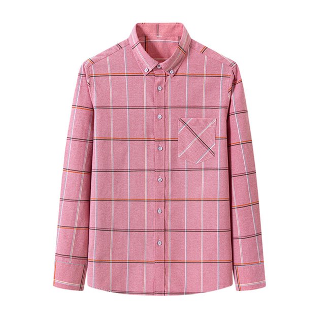 Blusa y camisa de manga larga con cuello vuelto para hombre, estampada, informal, formal, con solapa, de poliéster
