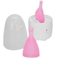 thumbnail image 1 of Menstrual Cup Set Silicone Reusable Menstrual Soft Cups Foldable Original Period CupsS x 2, 1 of 4