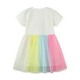 thumbnail image 5 of WIBACKER 2-7T Toddler Little Girl Tutu Tulle Dress Cute Rabbit Short Sleeve Birthday Party Sundress, 5 of 7