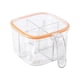 thumbnail image 2 of Caja de condimentos de 4 compartimentos Contenedor de especias Caja de condimentos Accesorios Condimento Naranja, 2 of 9