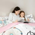 thumbnail image 5 of Feelyou Western Dreamcatcher Bedding Comforter Set, Rustic Dandelion Twin Comforter Sets, Cartoon Flower Floral Reversible Bedding Set, Ultra Soft Bedroom Decor, 2-Piece, 5 of 8
