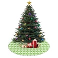 thumbnail image 3 of 30 Inch Christmas Tree Skirt – Velvet Plush Tree Mat, Soft Thickened Polyester with Red Ties, Single-Sided Printing, Available in 30in/36in/48in, Perfect for Holiday Xmas Tree Decoration, 3 of 7