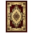 thumbnail image 2 of Traditional Area Rug Hand Carved Oriental Floral Bohemian Vibrant Colors Carpet for Living Room Bedroom Design 9206, 2 of 9