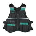 thumbnail image 1 of DOLITY Electrician Tool Vest Waterproof Heavy Duty Portable Multi Pocket for Technician, 1 of 9