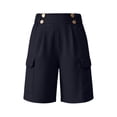 thumbnail image 4 of Byworldtasic Women's Lightweight Hiking Shorts with Pockets Running Casual Cargo Shorts for Golf Travel Athletic Camping, 4 of 9