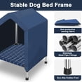 thumbnail image 4 of Casa elevada para perros, a prueba de lluvia, para gatos, pequeña y mediana, 4 of 8