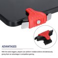 thumbnail image 4 of Unique Bargains Gaming Trigger Mobile Game Controller 1 Pair Double Side Fire Keys Shooter Sensitive Red, 4 of 5