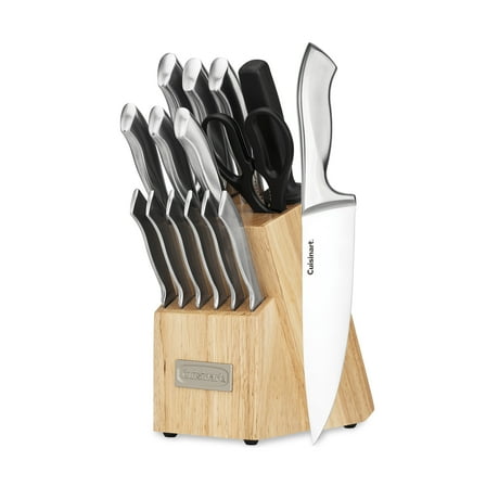 Cuisinart Classic Stainless Steel 15-Piece Knife Block Set