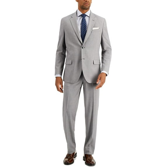 Nautica Men's Modern Fit Bi Stretch Suit Gray Size 40