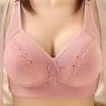 thumbnail image 4 of Sngxgn Wireless Bra with S upport, Lightly Lined No Spillage Seamless T-Shirt Bra(Rose Gold,40), 4 of 4