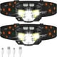 thumbnail image 3 of LHKNL Linterna frontal, 1200 lúmenes, ultraligera, brillante, LED, recargable, con luz roja blanca, paquete de 2, lámpara frontal con sensor de movimiento impermeable, 8 modos para acampar al aire lib, 3 of 4