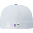 thumbnail image 4 of Men's New Era White New York Yankees  Side Patch 59FIFTY Fitted Hat, 4 of 5