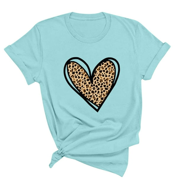 Blusas de Manga Corta para las Mujeres Divertida Impresión Cuello Redondo Camiseta Vintage, Blusas de Primavera para las Mujeres