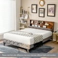 thumbnail image 5 of Costway Queen Bed Frame Upholstered Platform Mattress Foundation with Storage Headboard, 5 of 9