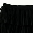 thumbnail image 5 of Cathalem Plus Size Skirt Women's Long Maxi Tulle Skirts A Line High Waisted Tiered Layered Midi Skirt Mesh Ruffle (Black,One Size), 5 of 6
