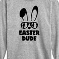 thumbnail image 3 of Instant Message - Easter Dude Bunny - Toddler And Youth Long Sleeve Graphic T-Shirt, 3 of 6